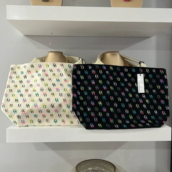 Dooney & Bourke It Medium Recycled Tote - New - Vintage - Picture 1 of 15